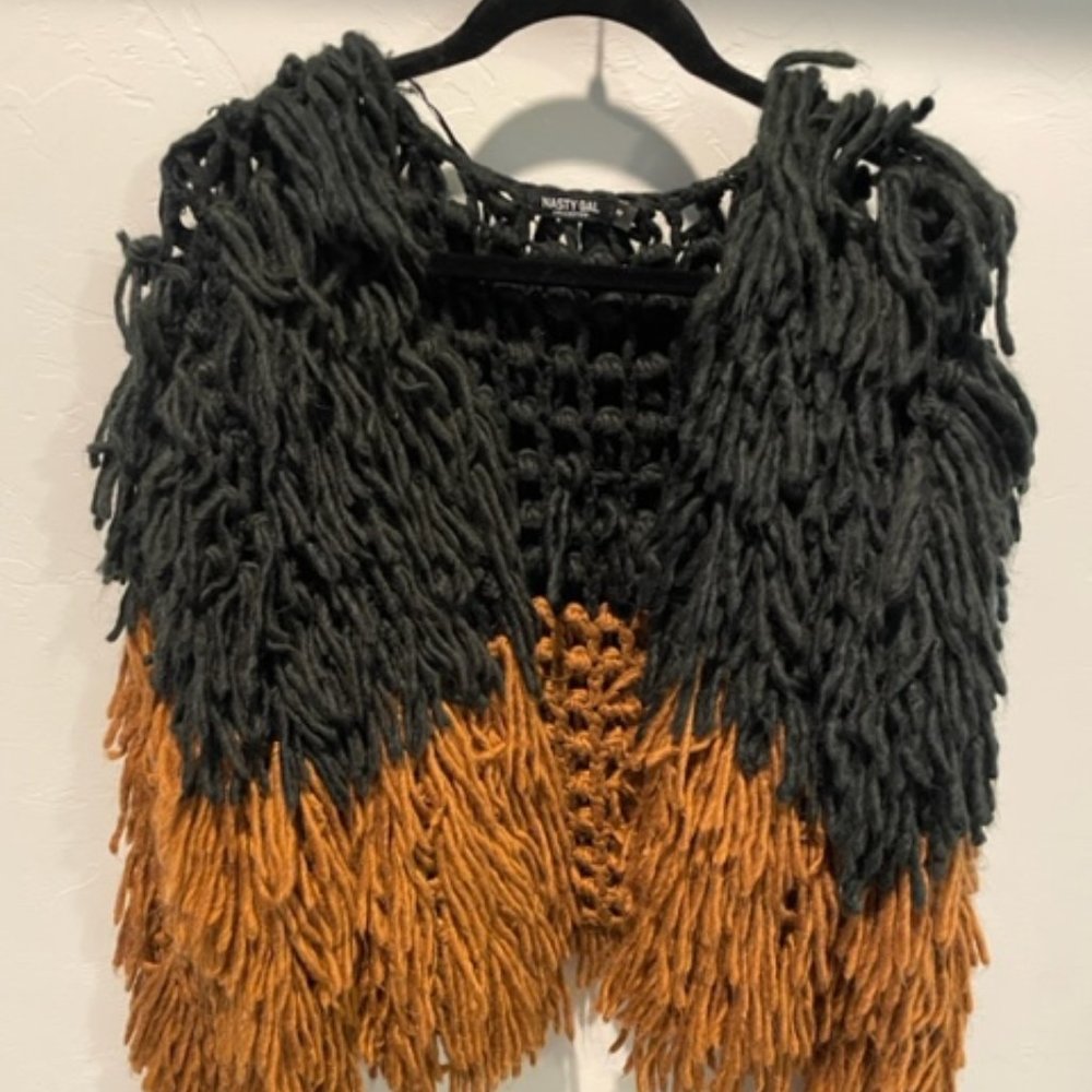 Two Toned yarn jacket